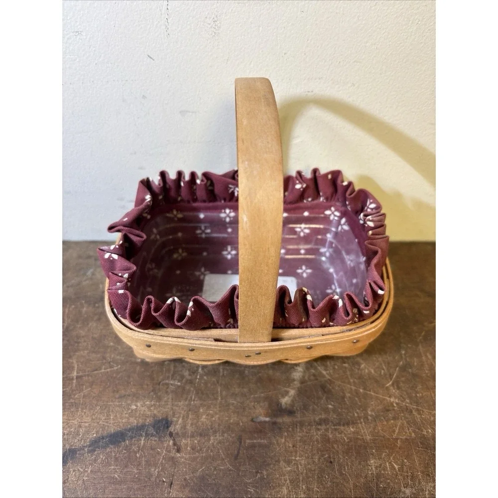 Longaberger Basket Horizon Of Hope Handwoven American Cancer Society 1996  Combo